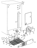 Section Diagram and Parts List for MSX22GRSMAD  General Electric Refrigerator