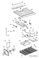 Section Diagram and Parts List for MTX14EYSFRAD  General Electric Refrigerator