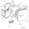 Section Diagram and Parts List for DRB4900SBMWW  General Electric Dryer