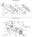 BACKSPLASH ASSEMBLY Diagram and Parts List for DRL4980SBMWW  General Electric Dryer