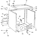Section Diagram and Parts List for DRL4980SBMWW  General Electric Dryer