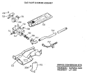 GAS VALVE & BURNER ASSEMBLY Diagram and Parts List for DRL4980SBMWW  General Electric Dryer