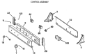Part Location Diagram of WH42X10711 GE Control Panel End Cap - White - Right Side