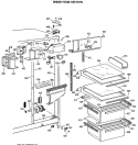 Part Location Diagram of WR17X3457 GE SHIELD LIGHT FF Assembly