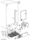 Section Diagram and Parts List for MSG22GASMWH  General Electric Refrigerator