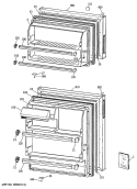Section Diagram and Parts List for MTX14CYTBRAD  General Electric Refrigerator
