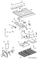 Section Diagram and Parts List for MTX14CYTBRAD  General Electric Refrigerator