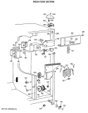 FRESH FOOD SECTION Diagram and Parts List for MSG27DHSMWH  General Electric Refrigerator