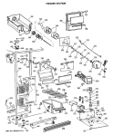 FREEZER SECTION Diagram and Parts List for MSK27DHSMAD  General Electric Refrigerator