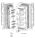 Section Diagram and Parts List for MSG22GATCWH  General Electric Refrigerator