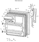 FRESH FOOD DOOR Diagram and Parts List for MTX18BASVRWH  General Electric Refrigerator