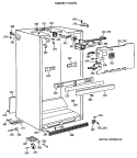 CABINET PARTS Diagram and Parts List for MTX18BASVRWH  General Electric Refrigerator