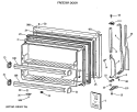 FREEZER DOOR Diagram and Parts List for MTX18GASVRWH  General Electric Refrigerator