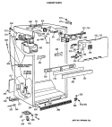 CABINET PARTS Diagram and Parts List for MTX24GISLRAD  General Electric Refrigerator