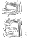 Section Diagram and Parts List for MTX16BYTDRAD  General Electric Refrigerator