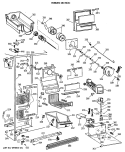 FREEZER SECTION Diagram and Parts List for MSK27PFTCAA  General Electric Refrigerator