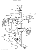 FRESH FOOD SECTION Diagram and Parts List for MSK27PFTCAA  General Electric Refrigerator