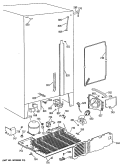 Section Diagram and Parts List for MSK27PFTCAA  General Electric Refrigerator