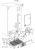 UNIT PARTS Diagram and Parts List for MSK27PFXAWW  General Electric Refrigerator