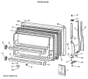 FREEZER DOOR Diagram and Parts List for MTX21GIXBRWW  General Electric Refrigerator