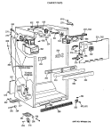 CABINET PARTS Diagram and Parts List for MTX24GIXBRAA  General Electric Refrigerator