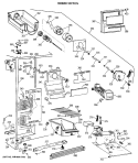 FREEZER SECTION Diagram and Parts List for MSX22KWXAAD  General Electric Refrigerator