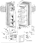 Part Location Diagram of WR17X4062 GE NAMEPLATE RECESS ALMOND