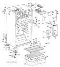 Section Diagram and Parts List for MTX14CYXKRAD  General Electric Refrigerator