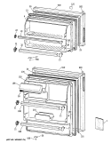 Section Diagram and Parts List for MTX14EYXKRWH  General Electric Refrigerator