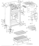 Section Diagram and Parts List for MTX16EYXKRAD  General Electric Refrigerator