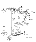 CABINET PARTS Diagram and Parts List for MTX18EAXCRAD  General Electric Refrigerator