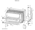FREEZER DOOR Diagram and Parts List for MTX18GIXCRWW  General Electric Refrigerator