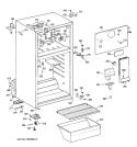 Section Diagram and Parts List for MTX18LYYBRWH  General Electric Refrigerator