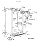 CABINET PARTS Diagram and Parts List for MTX21GASCRWW  General Electric Refrigerator