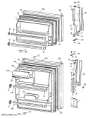 Section Diagram and Parts List for MTE16EATJRWH  General Electric Refrigerator