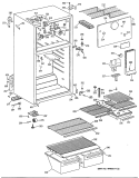 Section Diagram and Parts List for MTE16EATJRWH  General Electric Refrigerator