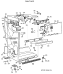 CABINET PARTS Diagram and Parts List for MTX18GAXERWW  General Electric Refrigerator