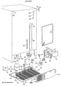 UNIT PARTS Diagram and Parts List for MSG20GWXAWW  General Electric Refrigerator