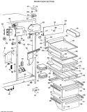 Part Location Diagram of WR38X1317 GE TRIM HANDLE LFTOVER TRAY
