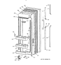 FRESH FOOD DOOR Diagram and Parts List for TFG27PRXCWW  General Electric Refrigerator
