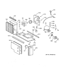 UNIT PARTS Diagram and Parts List for ZISW48DWA  General Electric Refrigerator
