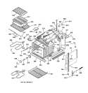 BODY PARTS Diagram and Parts List for JKP18AV1AA  General Electric Wall Oven