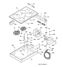 Part Location Diagram of WB24K5128 GE THERMAL SWITCH-1200W