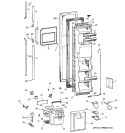 FREEZER DOOR Diagram and Parts List for TFK24PRXCAA  General Electric Refrigerator