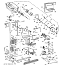 FREEZER SECTION Diagram and Parts List for TFK27PFXCBB  General Electric Refrigerator
