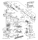 FREEZER SECTION Diagram and Parts List for TFT22PRXCAA  General Electric Refrigerator