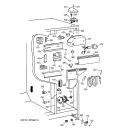 FRESH FOOD SECTION Diagram and Parts List for TFT27PRXCAA  General Electric Refrigerator