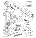 FREEZER SECTION Diagram and Parts List for TFJ20JRXAWW  General Electric Refrigerator