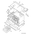 BODY PARTS Diagram and Parts List for JCS57V2WH  General Electric Range