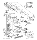 Part Location Diagram of WR17X4357 GE BUCKET & AUGER Assembly DISP